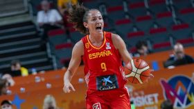 Laia Palau, en un partido del Eurobasket 2019