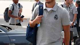Hazard en la llegada del Real Madrid a Montreal