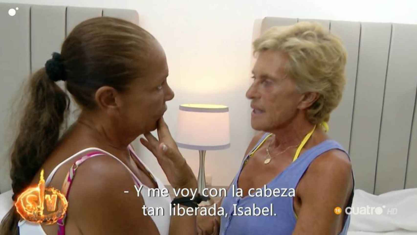 Pantoja y Chelo se reencuentran en 'Supervivientes'.