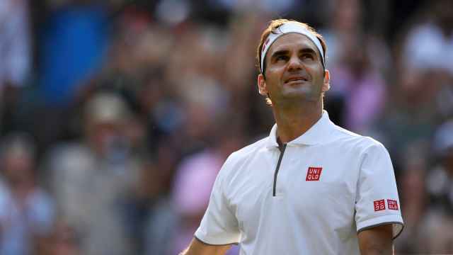 Roger Federer, en Wimbledon 2019