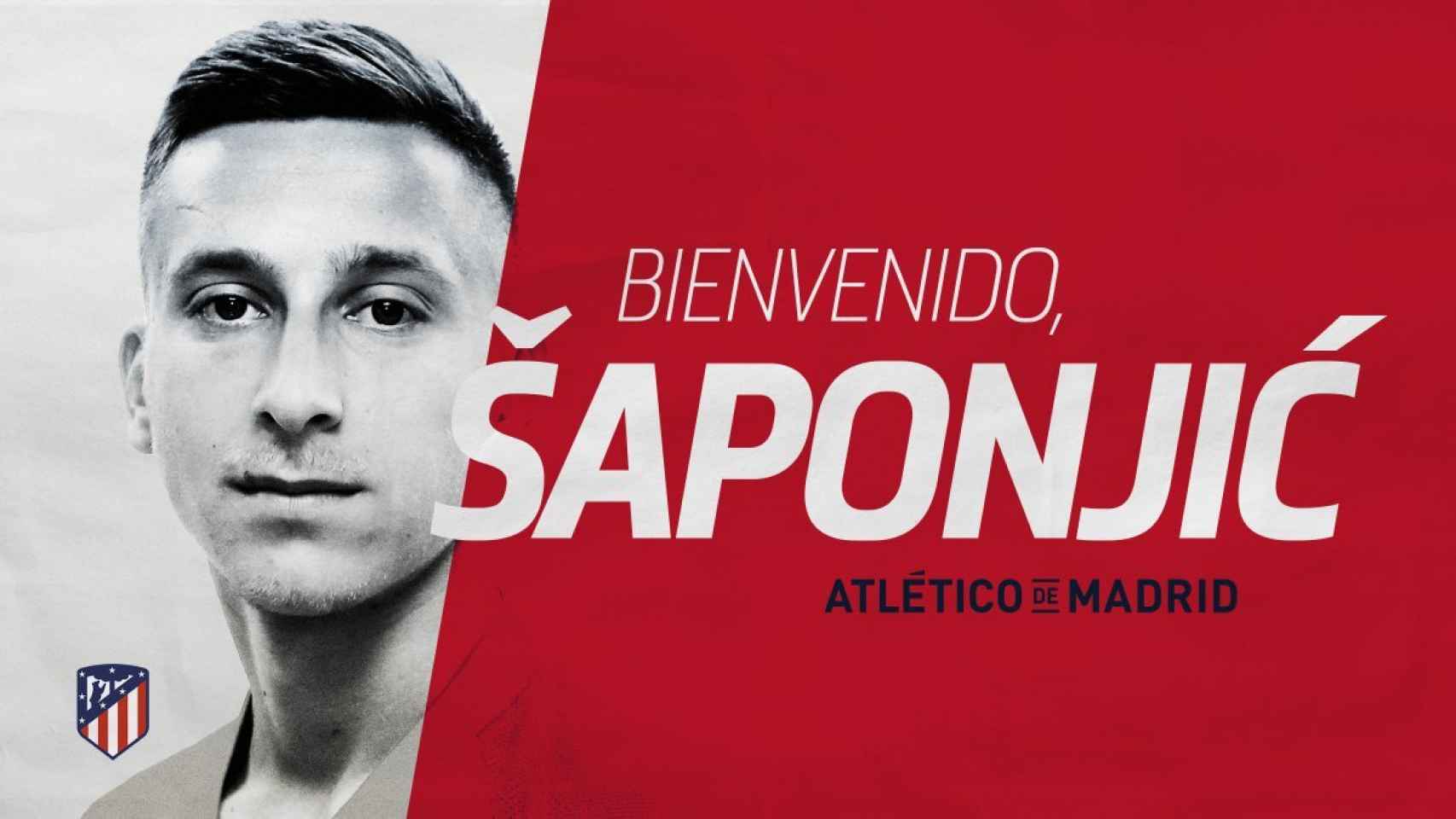 Saponjic, nuevo jugador del Atlético de Madrid