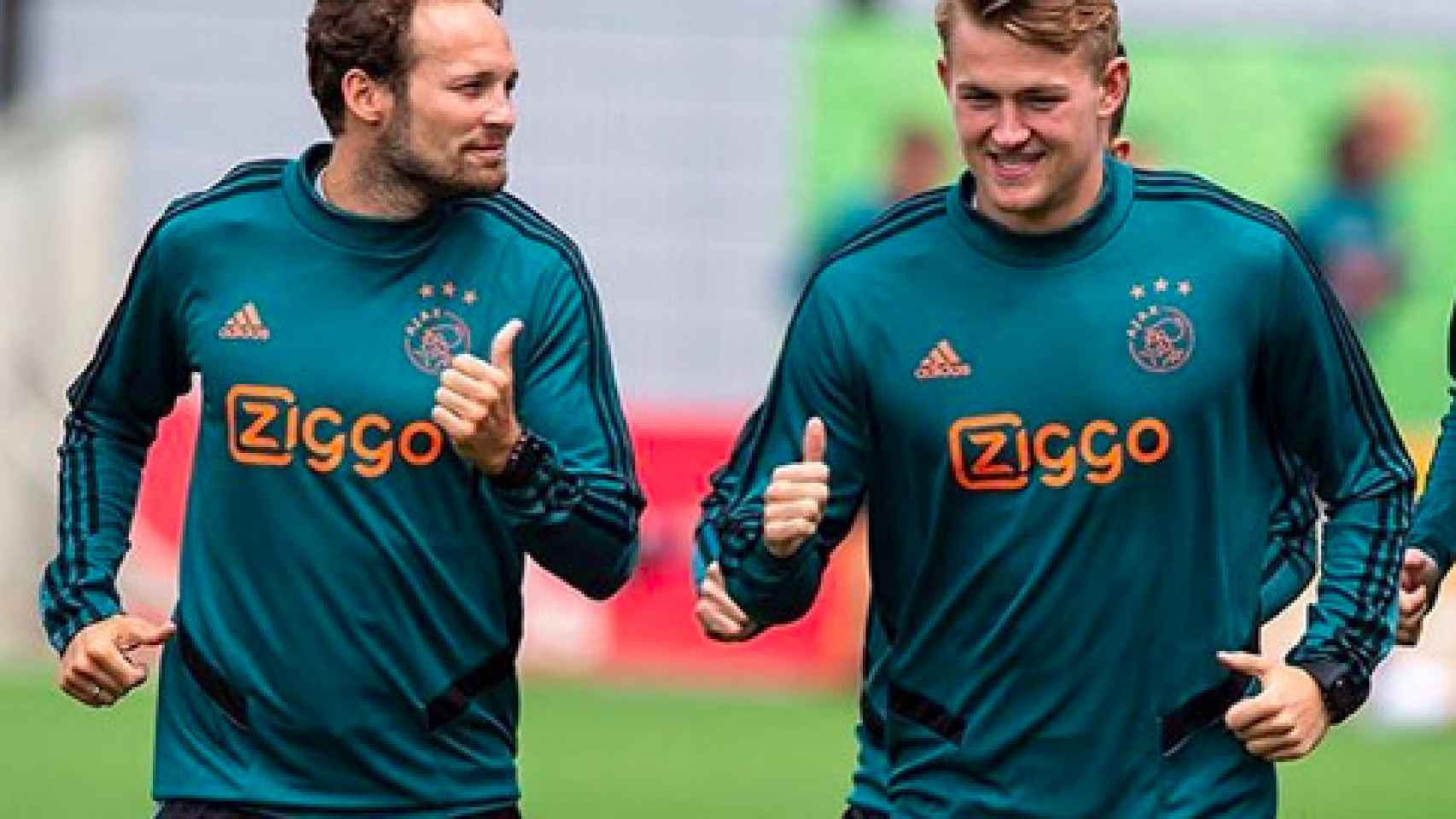 De Ligt, en un entrenamiento del Ajax