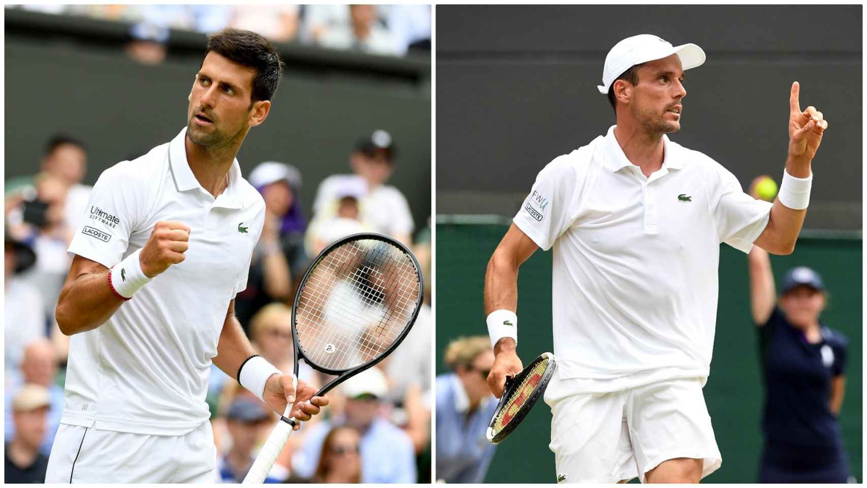 Djokovic y Bautista, en Wimbledon