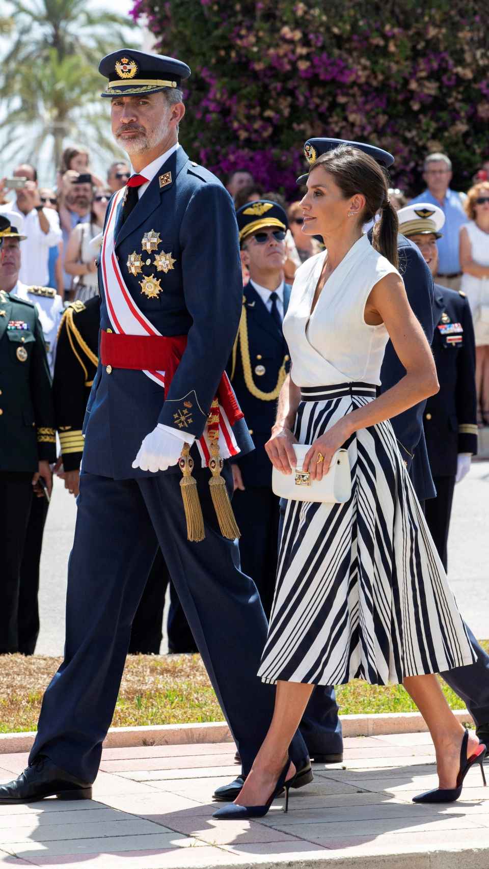 La reina Letizia con falda de Sweet Matitos.