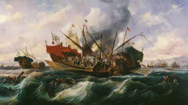 'Episodio del combate naval de Lepanto', de Antonio de Brugada.