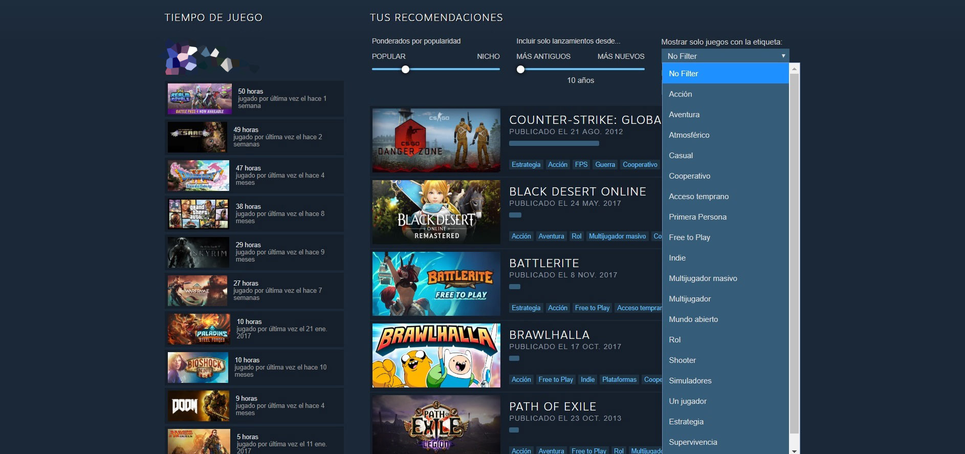 Recomendador Steam 2