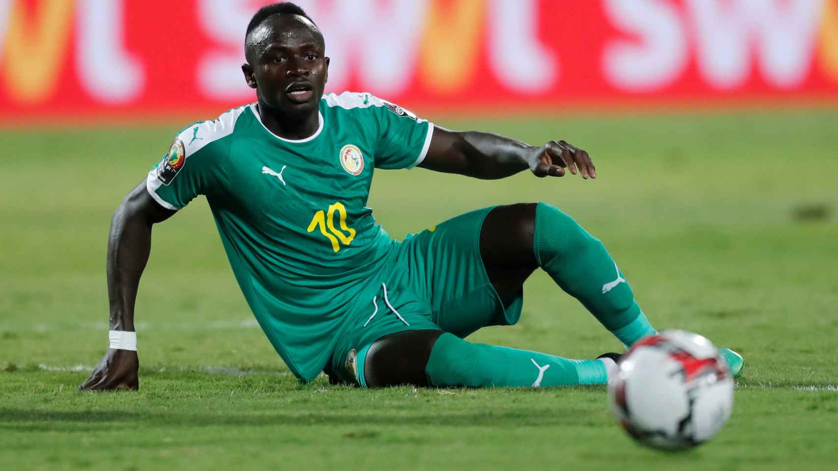 Sadio Mané, en la Copa África 2019 con la selección de Senegal