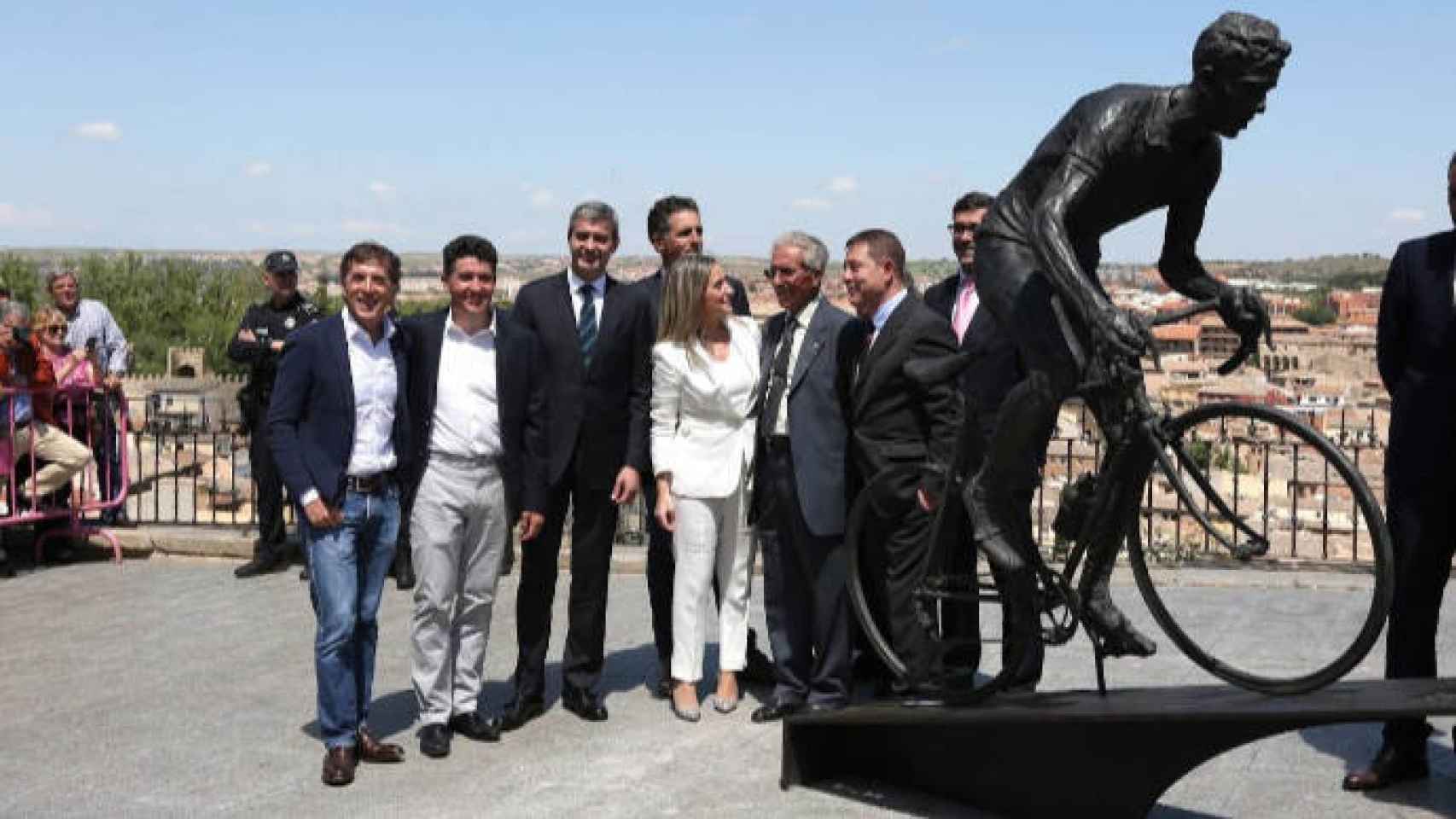 Inauguración de la estatua en honor a Bahamontes. Foto: Óscar Huertas