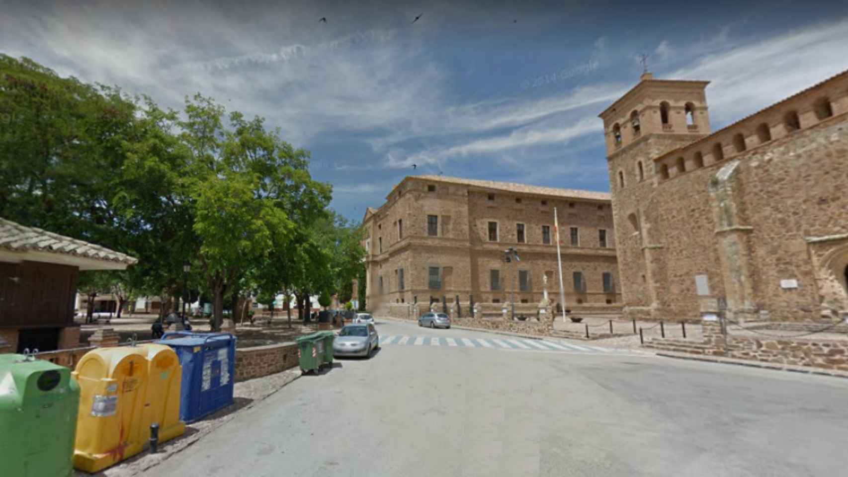 Plaza de Viso del Marqués (Ciudad Real), lugar del suceso.