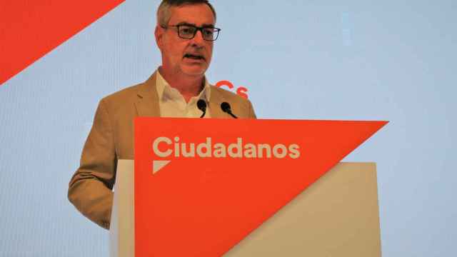 José Manuel Villegas comparece ante la prensa tras la Ejecutiva de Ciudadanos.