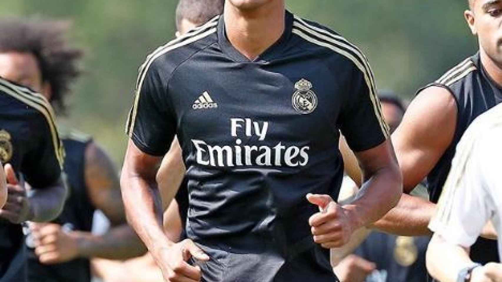 Varane en la pretemporada con el Real Madrid