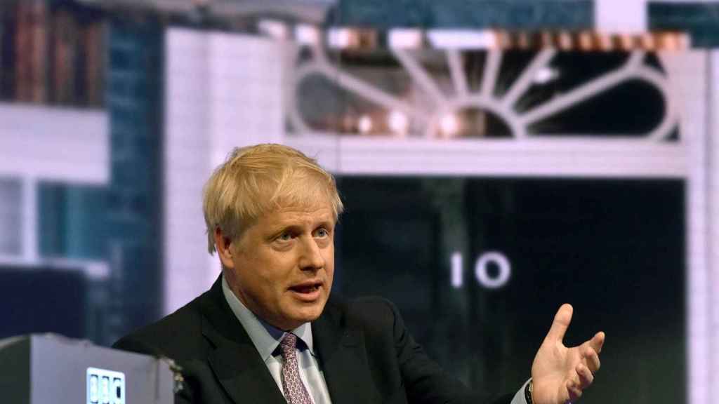 Boris Johnson en el debate de candidatos conservadores de la BBC.