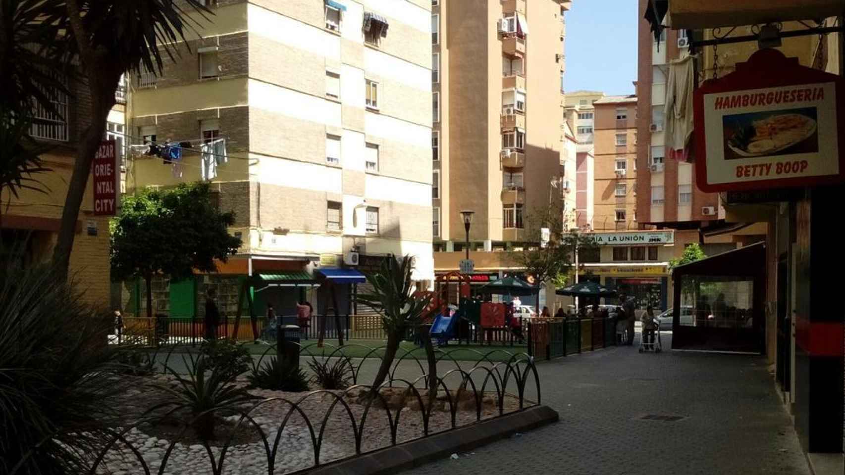 La zona de La Unión, en Málaga, donde se han producido los hechos.
