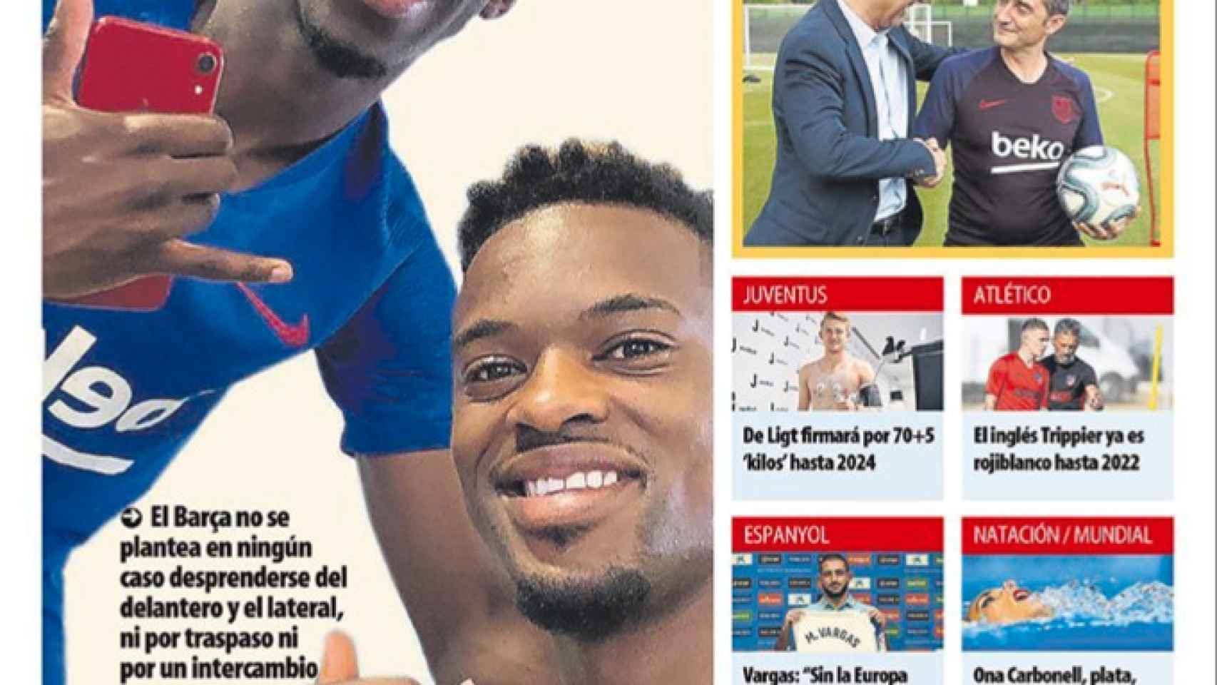 La portada del diario Mundo Deportivo (18/07/2019)