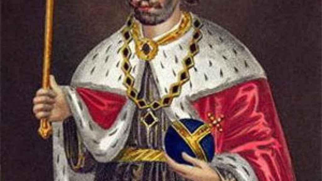 Retrato del rey Eduardo II de Inglaterra.
