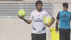 Las primeras órdenes de Raúl como entrenador del Castilla