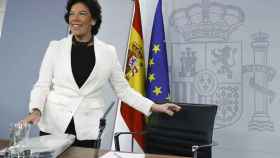 Isabel Celaá, portavoz del Gobierno, este viernes en la Moncloa.