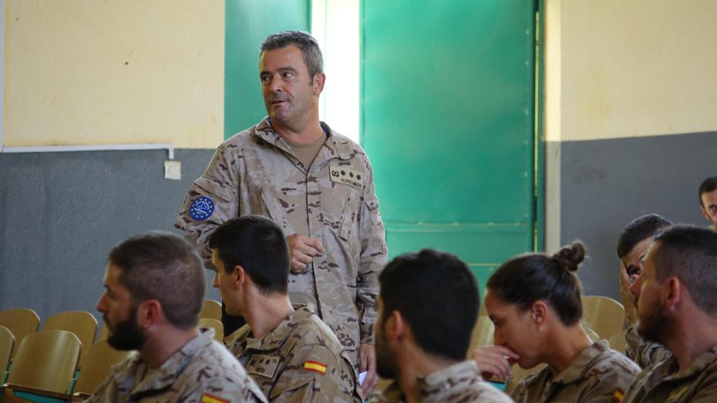 El coronel Javier Alonso-Miñón, jefe de Estado Mayor del Cuartel General de la Misión en Mali.