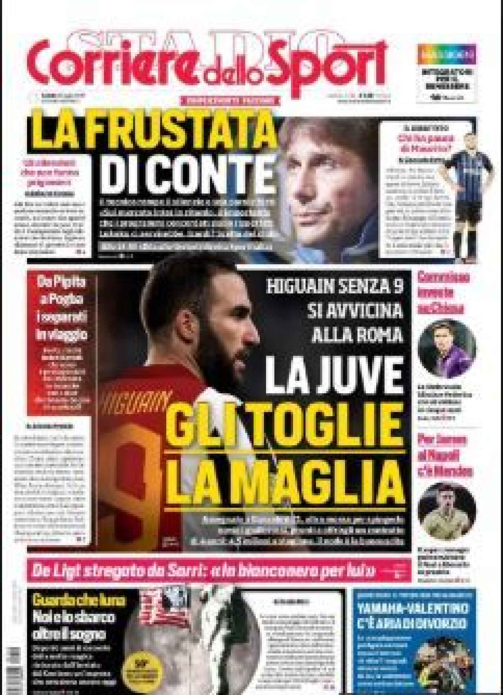 Portada Corriere dello Sport 20/07/2019