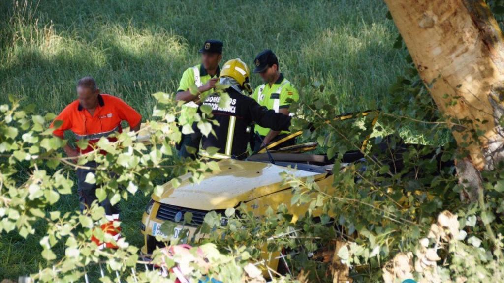 Así ha quedado el vehículo accidentado.