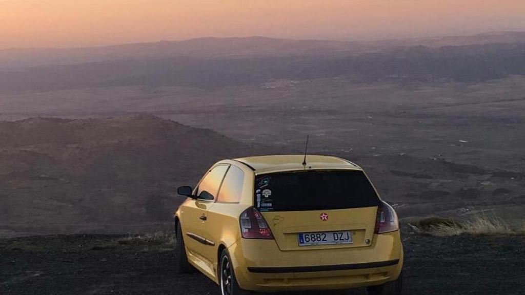 Imagen del coche siniestrado.
