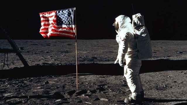 El astronauta Buzz Aldrin en la Luna hace 50 años.