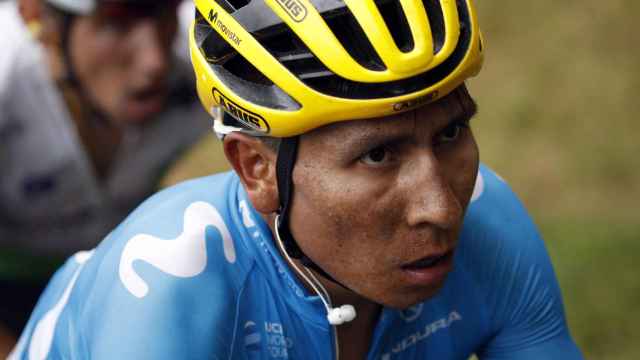 Nairo Quintana en plena ascensión durante el Tour de Francia 2019