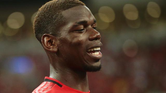 Pogba, con el Manchester United