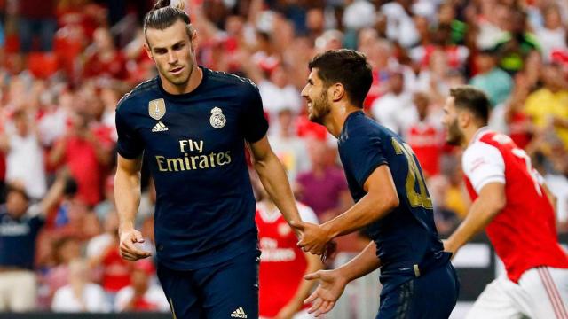 Gareth Bale y Marco Asensio, goleadores ante el Arsenal