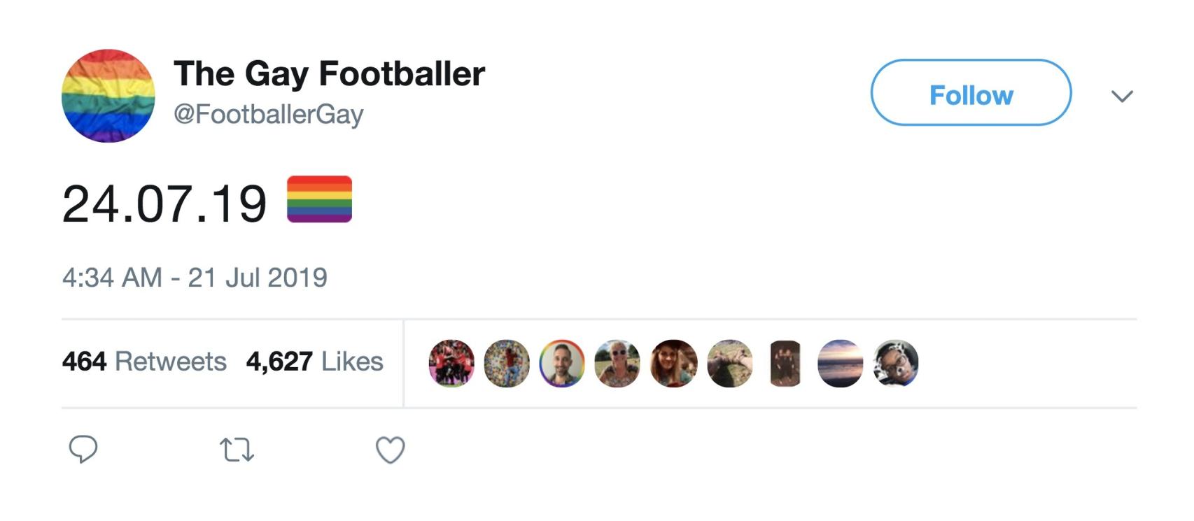 Tuit de @footballergay