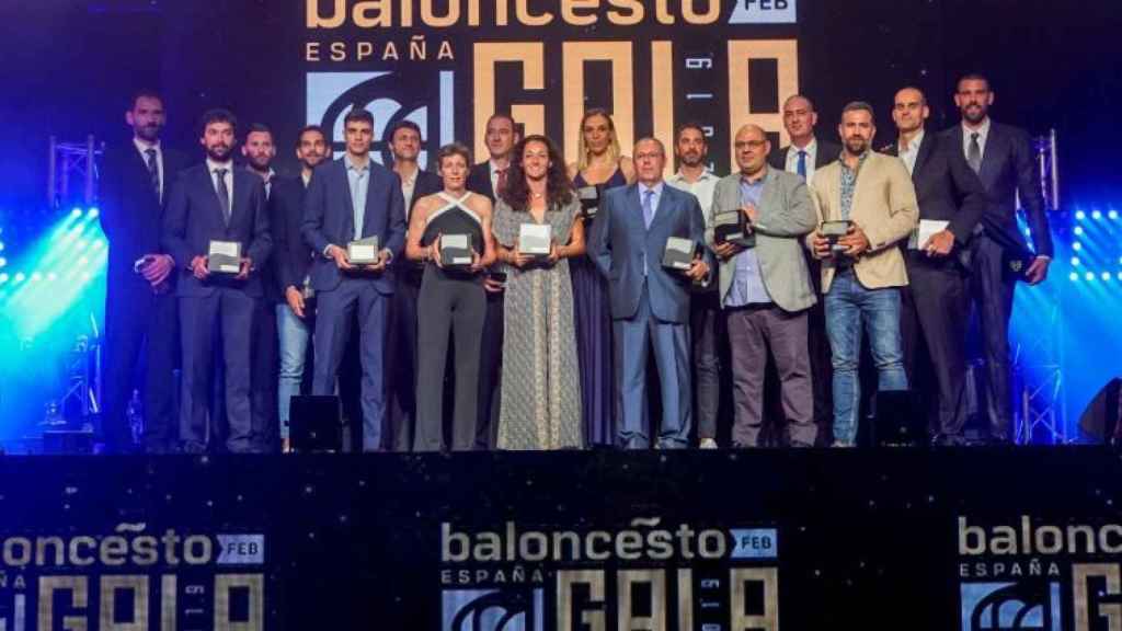 La FEB celebra la I Gala del Baloncesto Español. Foto: Twitter (@BaloncestoESP)