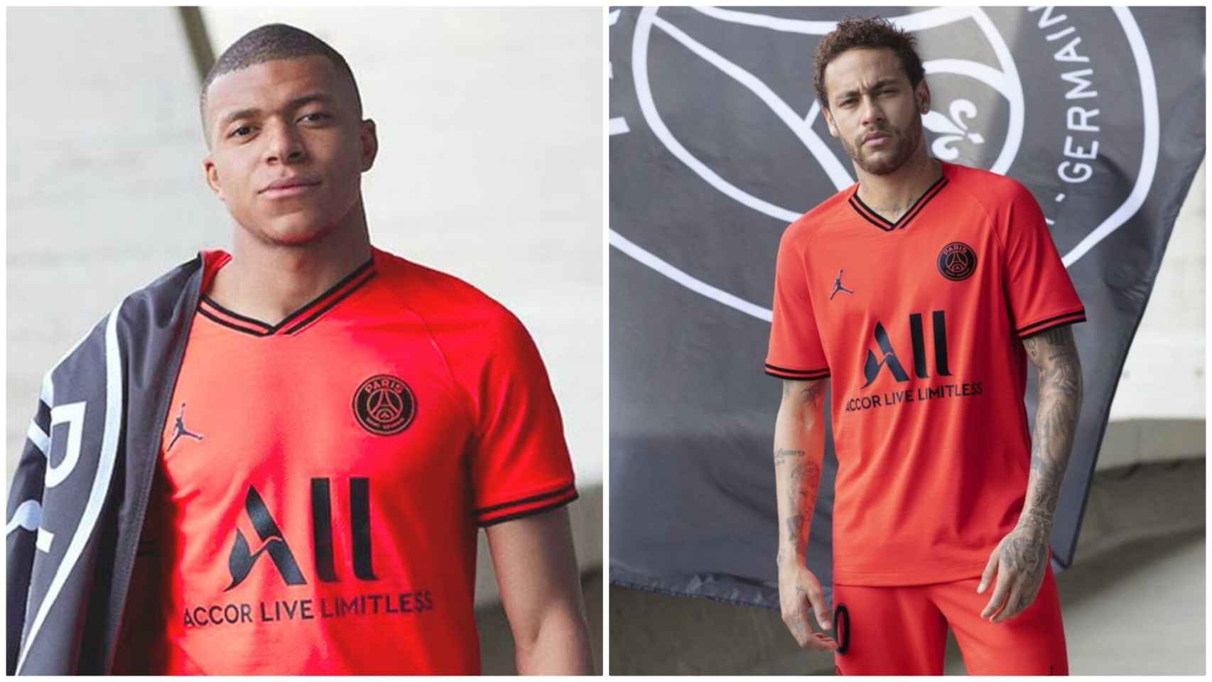 Mbappé y Neymar presentan la segunda camiseta del PSG