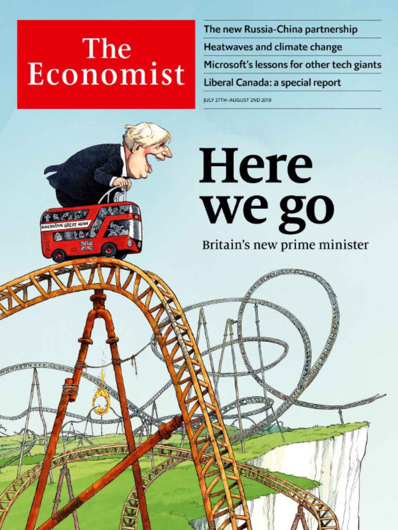 Portada del semanario británico The Economist