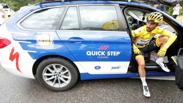 Alaphilippe tras perder el maillot amarillo en el Tour de Francia