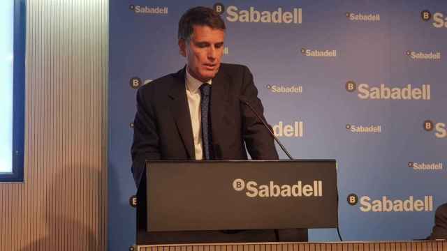 Jaime Guardiola, CEO del Sabadell durante la presentación de resultados del primer semestre del 2019.