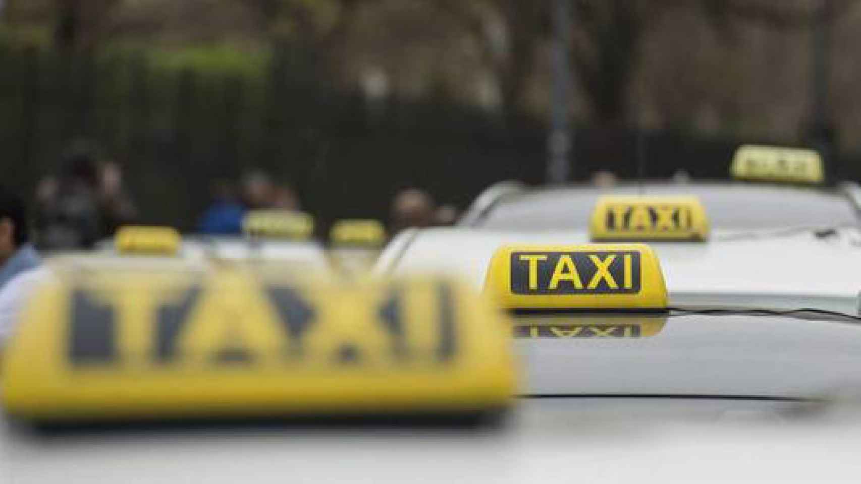 Imagen de archivo de una parada de taxis