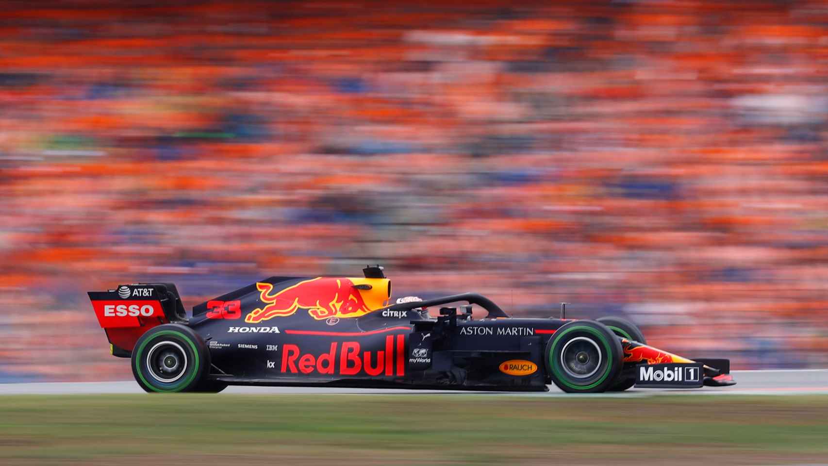 Verstappen en el Gran Premio de Alemania de Fórmula 1.