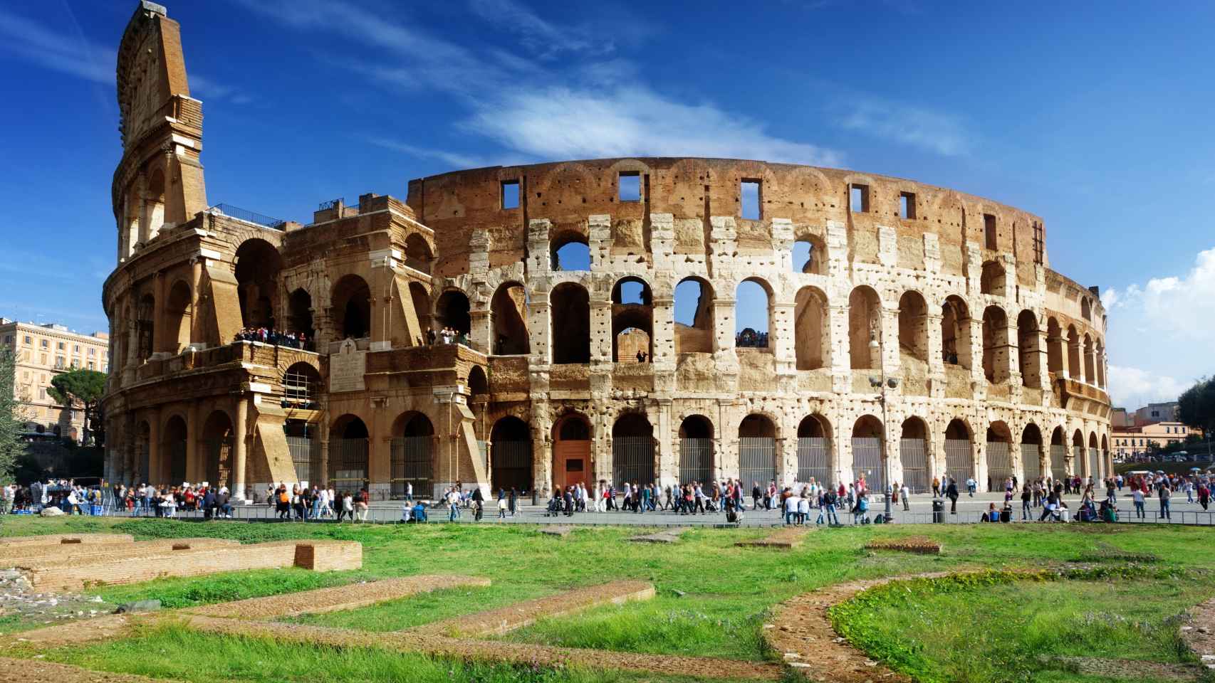 El majestuoso Coliseo romano.