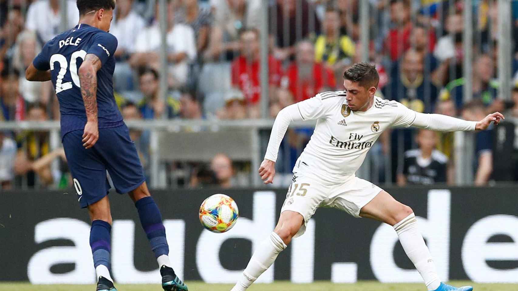 Fede Valverde, en un partido del Real Madrid ante el Tottenham