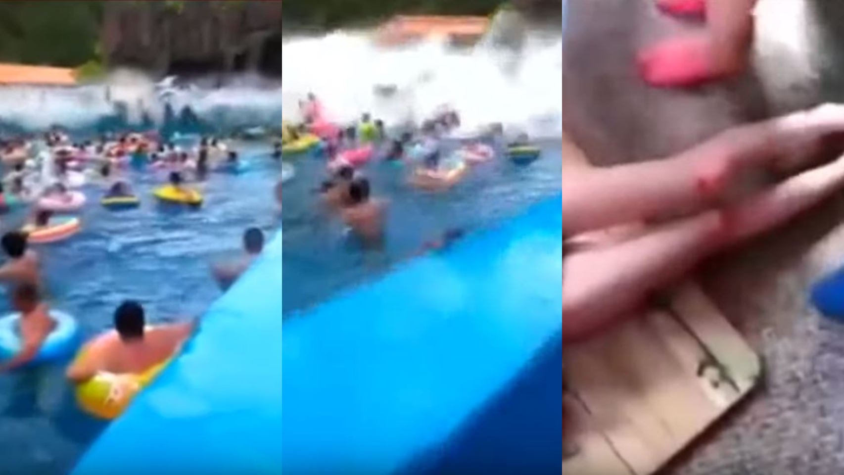 Imágenes del incidente en la piscina