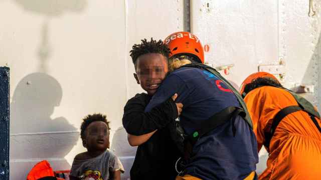 Rescate el pasado miércoles de 40 migrantes en el Mediterráneo Central, a unas 30 millas de la costa de Libia.