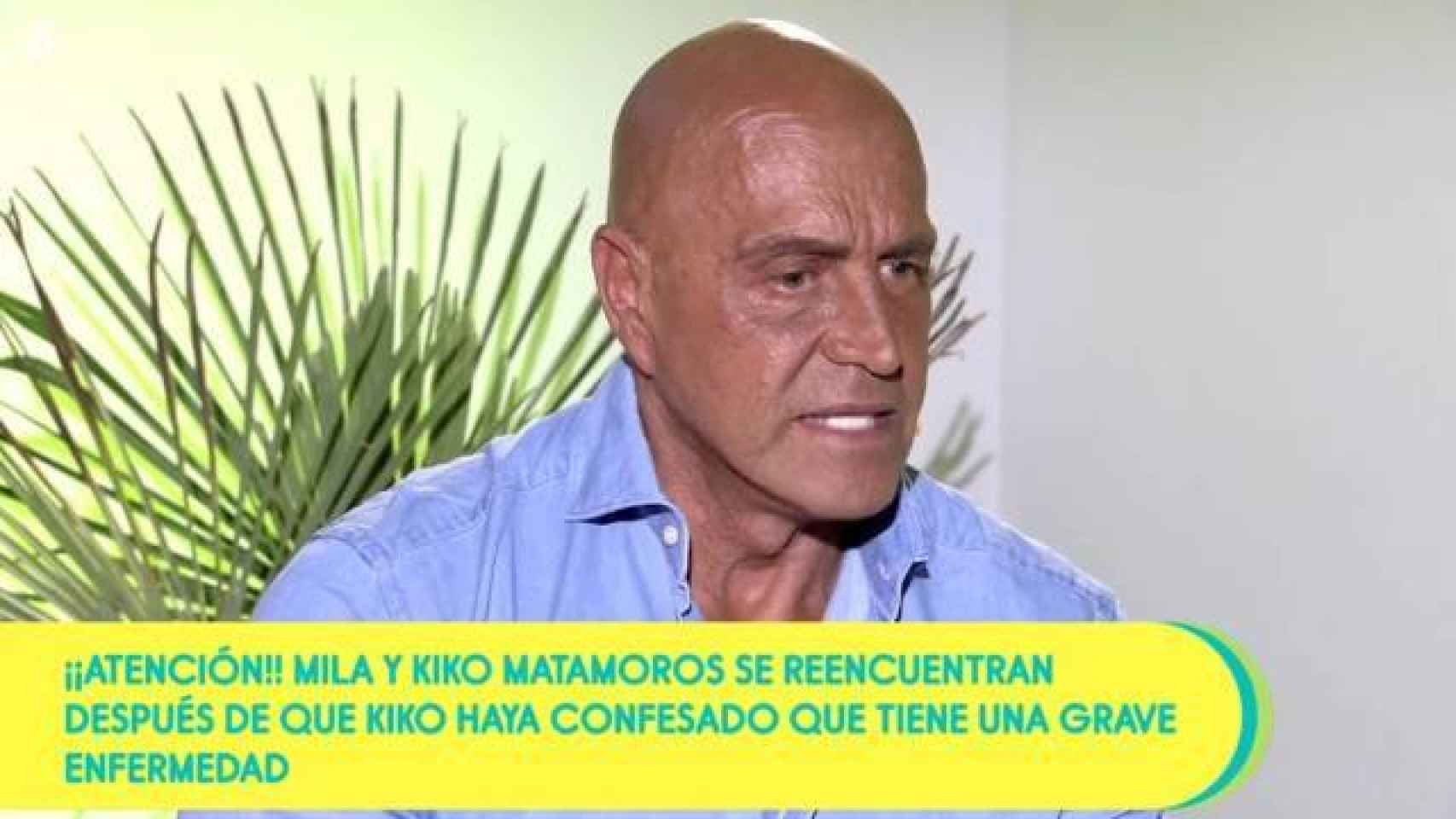 Kiko Matamoros en su entrevista más sincera en 'Sálvame'.