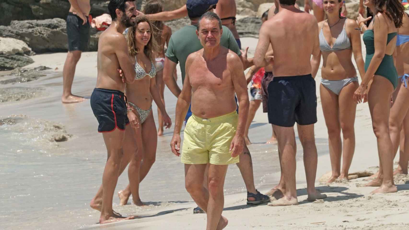 Artur Mas, de vacaciones en una escapada a Formentera este mes de julio.