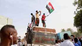 Protestas en Sudán durante el verano de 2019.