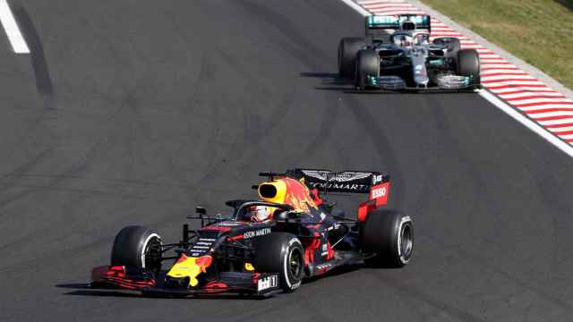 Max Verstappen y Lewis Hamilton, en el Gran Premio de Hungría del Mundial de Fórmula 1