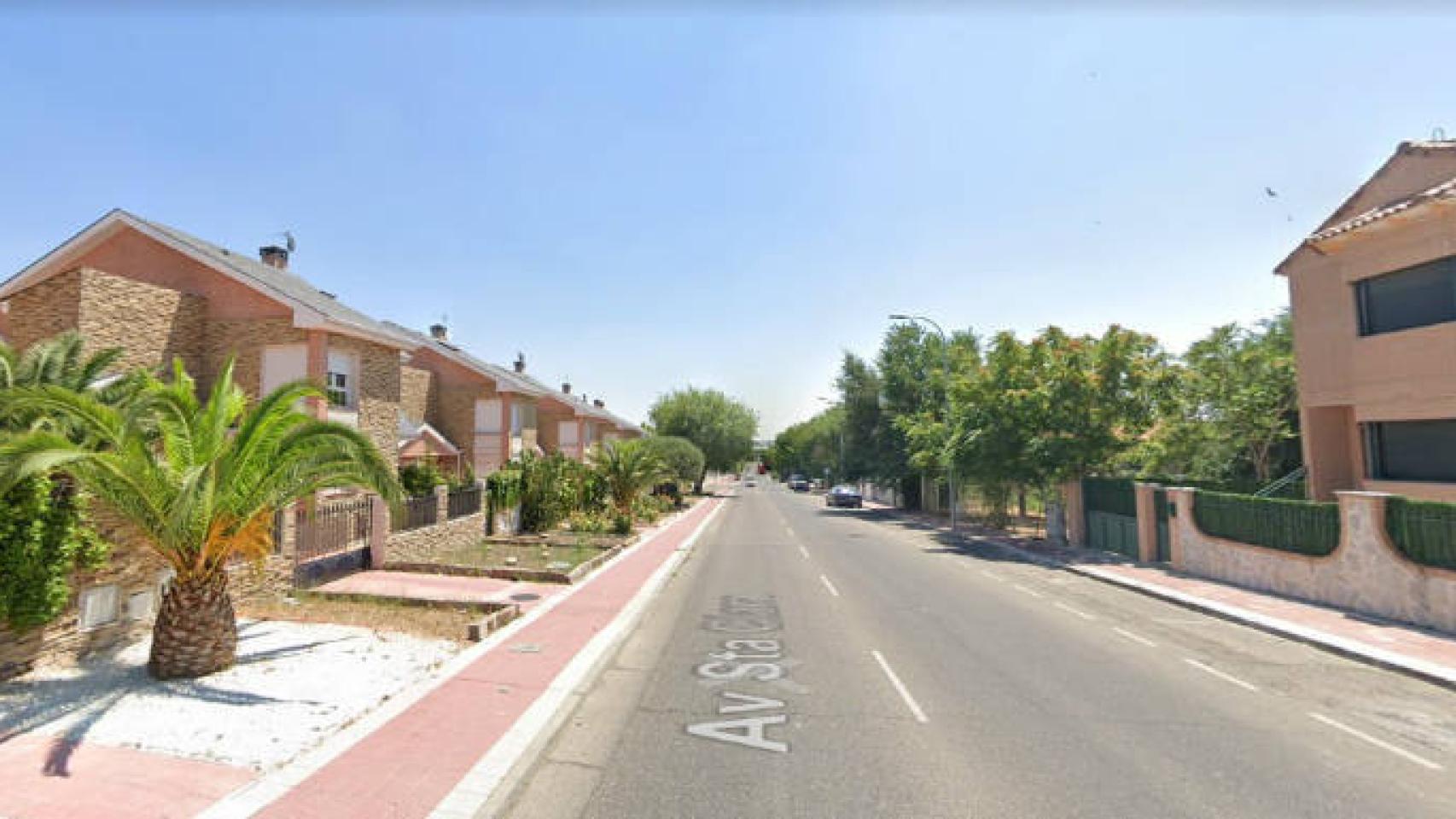 La Avenida Santa Clara del Señorío de Illescas (Google Maps)