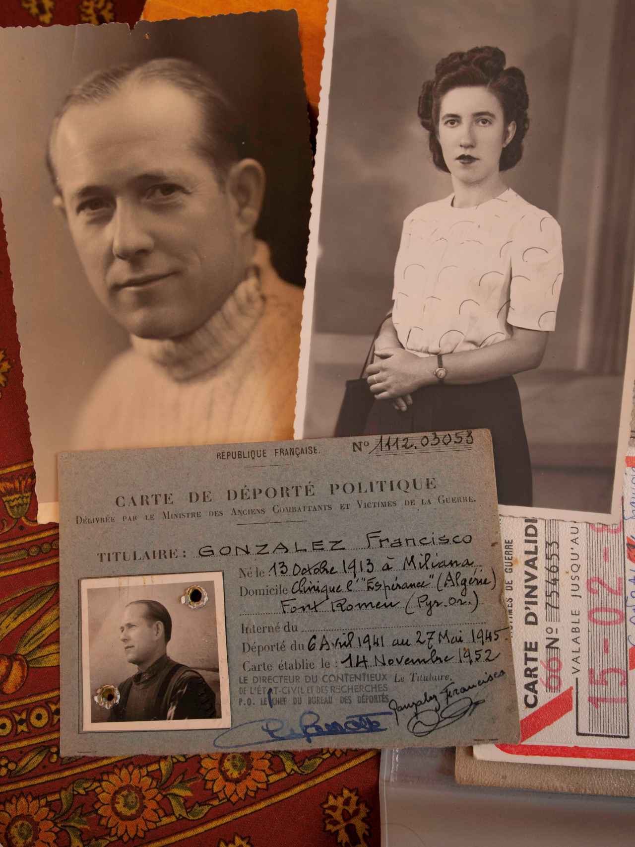 fotos de los padres de Paquita y que fueron recuperadas por Antonio Muñoz.