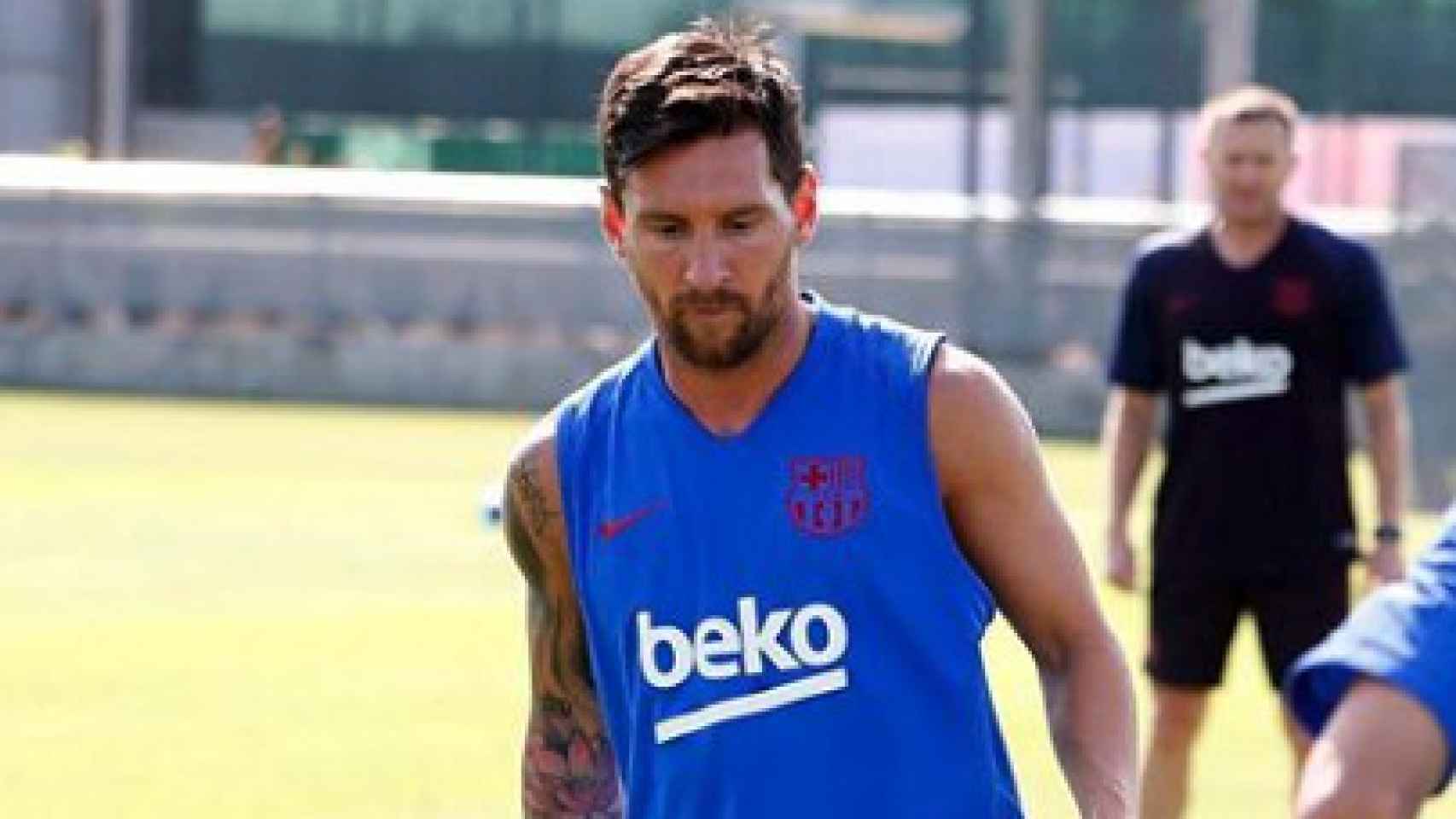 Messi se entrena con el Barcelona. Foto: Instagram (@leomessi)