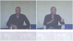 Zidane en las gradas del estadio El Sardinero