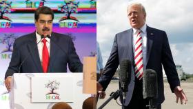 El presidente de Venezuela, Nicolás Maduro, y el de Estados Unidos, Donald Trump.